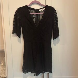 Elegant Black Lace Dress